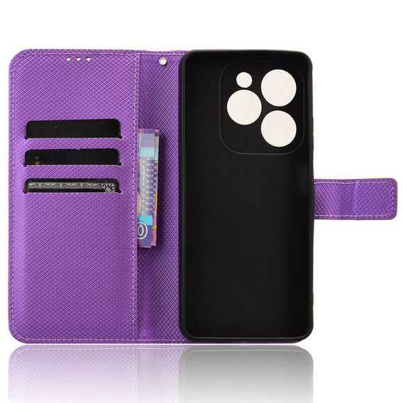 Flip case for Infinix Hot 40i, Wallet Smart Magnet, purple