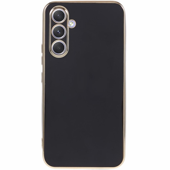 Case for Samsung Galaxy A15, Glamour CamShield, black + 9H glass