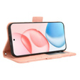Flip case for Honor 400 5G, Card Slot, pink
