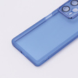 Case for Xiaomi Poco F5, Fusion Hybrid, transparent / blue