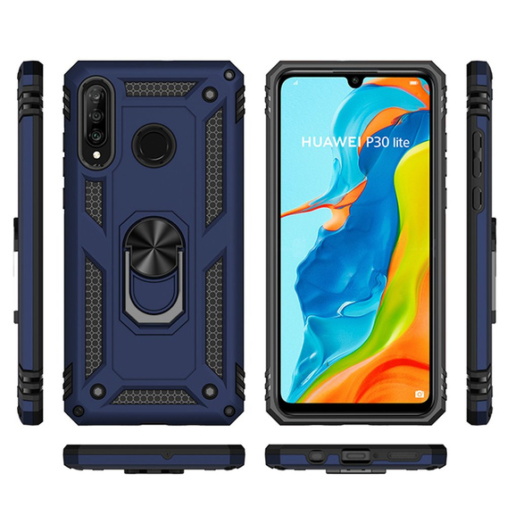 Armor Case for Huawei P30 Lite, Nox Case Ring, blue