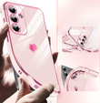 Case for Samsung Galaxy S25 FE, Electro heart, pink rose gold