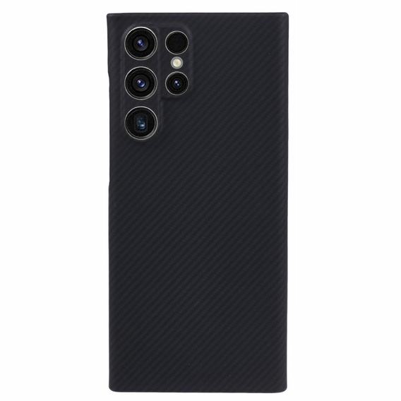Case for Samsung Galaxy S22 Ultra, Aramid Fiber Cover, black