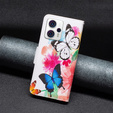 Flip case for Motorola Moto G53 5G / G23 / G13, Wallet, butterfly, white