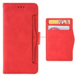 Flip case for Xiaomi Redmi Note 13 Pro+, Card Slot, red