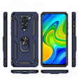 Armor Case for Xiaomi Redmi Note 9, Nox Case Ring, blue