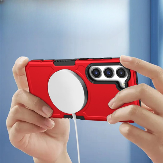 Case for Samsung Galaxy S23 Plus, Protective MagSafe, red