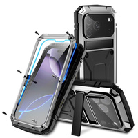 R-JUST case with stand and built-in glass for iPhone 17 Pro