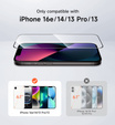 2x SURITCH tempered glass for iPhone 16e / 14 / 13 Pro