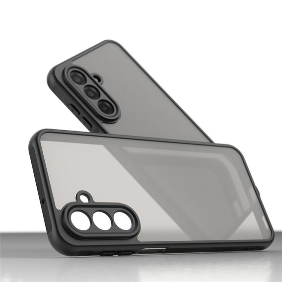Matt Case for Samsung Galaxy A17 5G, smoked with black sides
