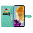 Flip case for Samsung Galaxy M15 5G, Mandala, green