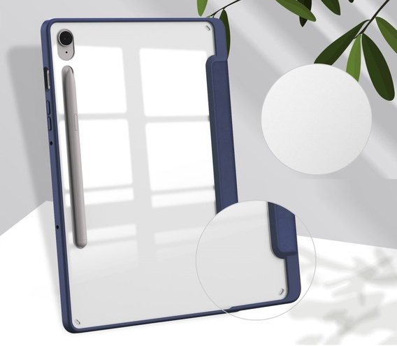 Case for Samsung Galaxy Tab S10 Lite / S10 FE / S9 FE, Smartcase Hybrid, with stylus space, dark blue