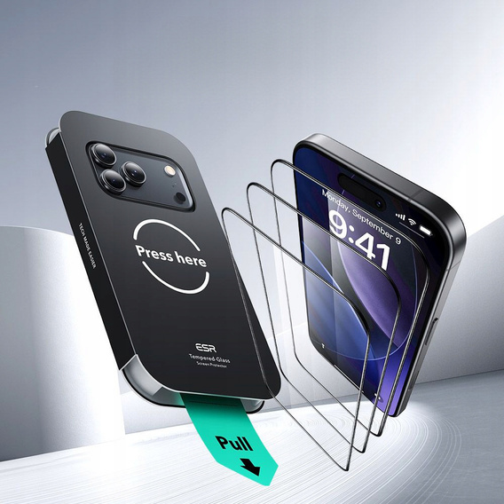 ESR UltraFit tempered glass (2-Pack) for iPhone 17 Pro
