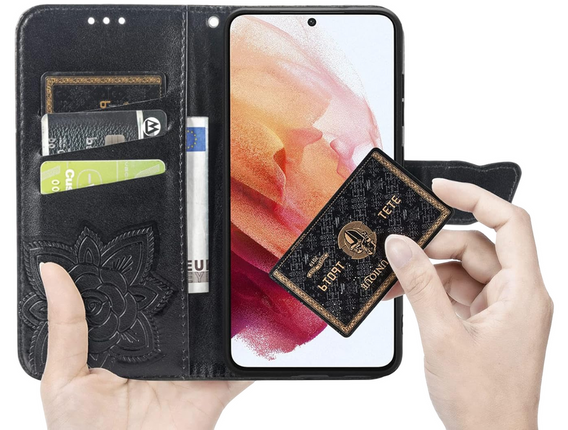 Flip case for Realme 12 Pro 5G / 12 Pro+ 5G, Butterfly, black