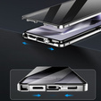 Case for Samsung Galaxy S25 Ultra, Privacy Dual Glass, silver