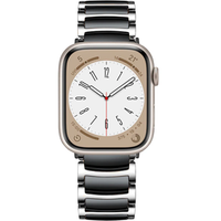 Bracelet Stainless for Apple Watch 1/2/3/4/5/6/7/8/SE/ULTRA (42/44/45/49 MM) - Silver/Black