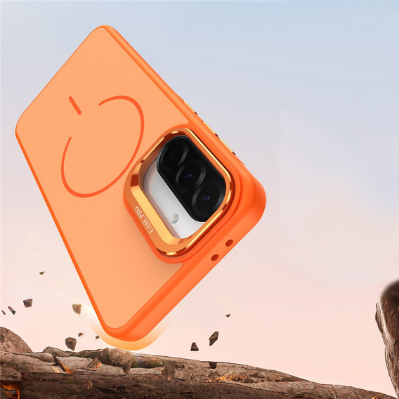 Skin-touch case with MagSafe stand for Samsung Galaxy A57 5G, orange