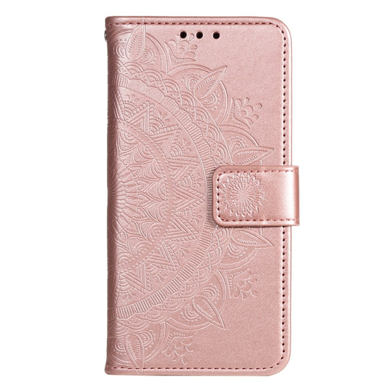 Flip case for Oppo A17, Mandala, pink rose gold