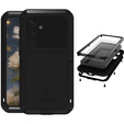 Love Mei Case for Samsung Galaxy S25+ Plus, armored with glass, black