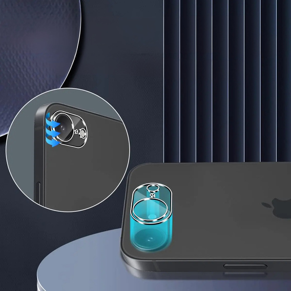 Tempered Camera Glass for iPhone 16E, transparent