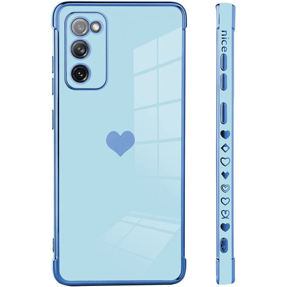 Case for Samsung Galaxy S20 FE, Electro heart, blue