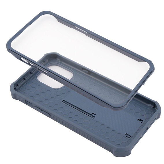 Armored case for iPhone 14 Pro Max, Dexnor Full Body, dark blue