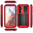 Armored case for Samsung Galaxy S25, R-JUST, red