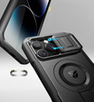 Armored case for iPhone 14 Pro Max, Dexnor CamProtect MagSafe, black (Two frames)