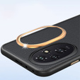 Leather case for Honor 200 Pro 5G, leather hybrid, black