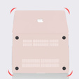 Case for MacBook Air 13 A2337 M1 A2179 A1932, HardShell, pink