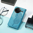 Flip case for Xiaomi Poco F7 Pro, Butterfly, blue