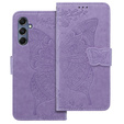 Flip case for Samsung Galaxy M34 5G, Butterfly, purple
