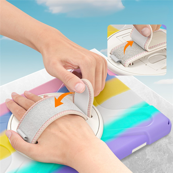 Armoured case with stand and shoulder strap for Samsung Galaxy Tab A11+