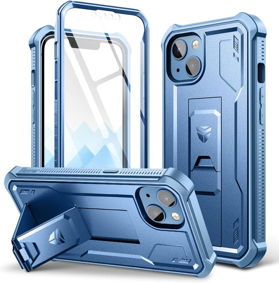 Armored case for iPhone 13 / 14, Dexnor Full Body, blue