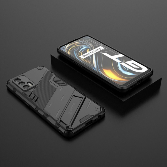 Case for Realme GT 5G, Military kickstand, blue