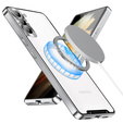 Camera Protection Case for Samsung Galaxy S21 FE 5G, CamShield MagSafe, transparent / silver