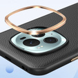 Leather case for Honor Magic 6 Pro 5G, leather hybrid, black