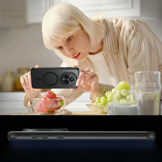 Case for Realme 14 Pro 5G, for MagSafe, ERBORD Matt Case, black