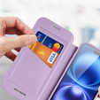 Dux Ducis case for iPhone 17, Skin X Pro, with flap, for MagSafe, purple
