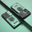 Case for Xiaomi Redmi Note 13 Pro 4G / Xiaomi Redmi Note 14S / Xiaomi Poco M6 Pro 4G, KickStand Camera Lens, green