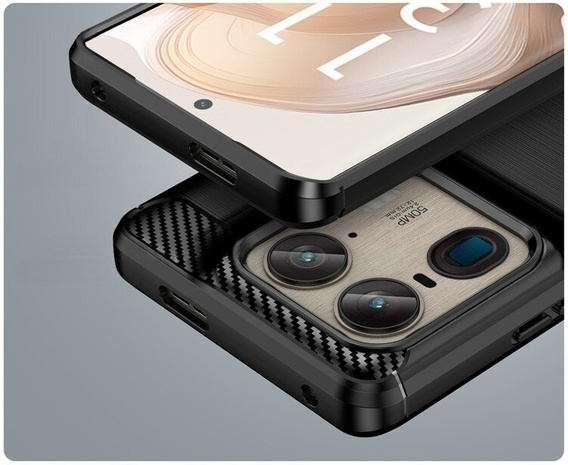 Case for Motorola Edge 50 Ultra, Carbon, black