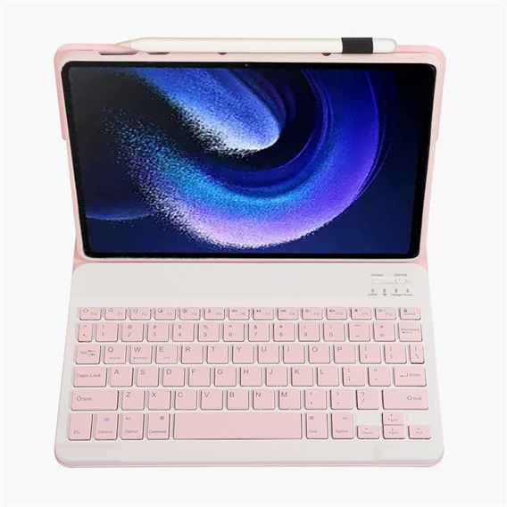 Case + keyboard Xiaomi Pad 6/6 Pro, pink rose gold