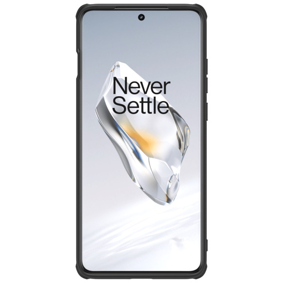 NILLKIN Case for OnePlus 12 5G, Super Frosted Shield Case, black