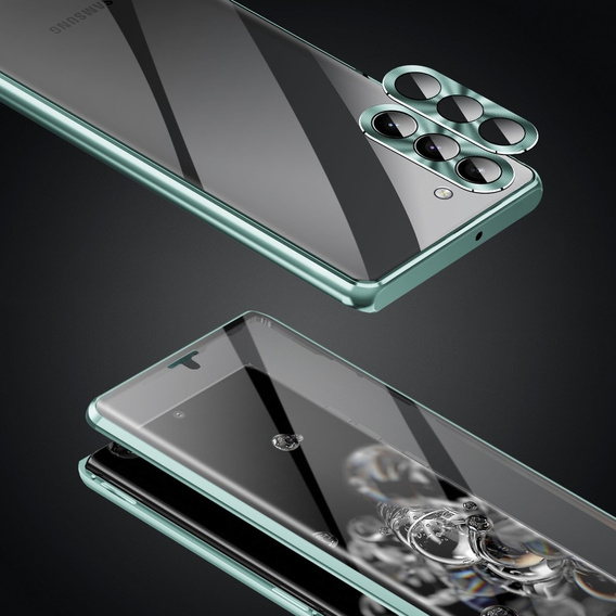 Case for Samsung Galaxy S23, Magnetic Dual Glass, green