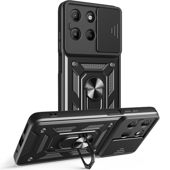 Case for Motorola Moto G15 / Motorola Moto G15 Power, CamShield Slide, black