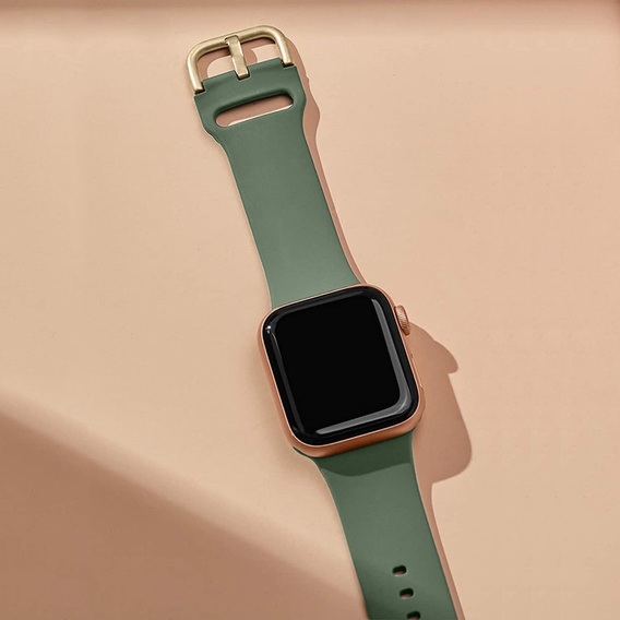 Silicone strap for Apple Watch 1/2/3/4/5/6/7/8/SE/ULTRA 42/44/45/49mm - Green