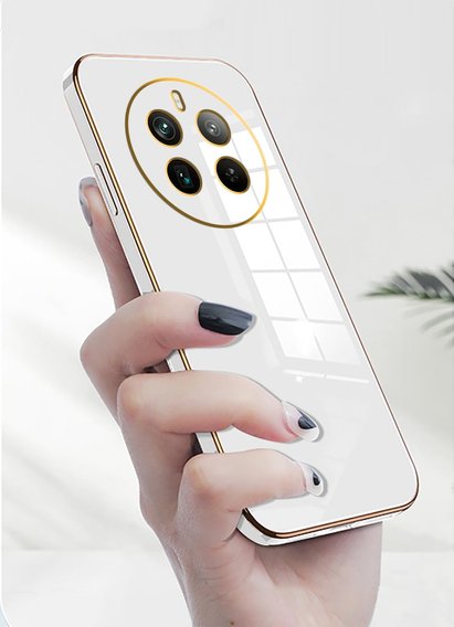 Case for Realme 12 Pro 5G / 12 Pro+ 5G, Glamour CamShield, white