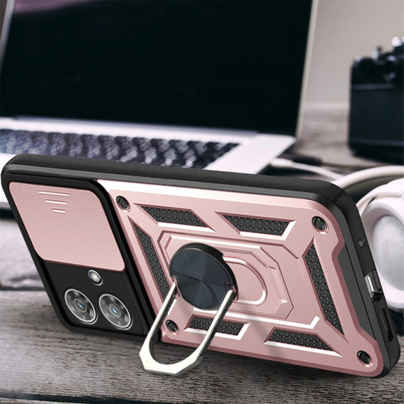 Case for Motorola Edge 40 Neo, CamShield Slide, pink rose gold