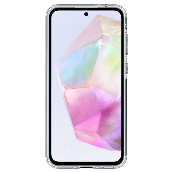 Spigen case for Samsung Galaxy A35 5G, Ultra Hybrid, transparent + 9H Tempered Glass