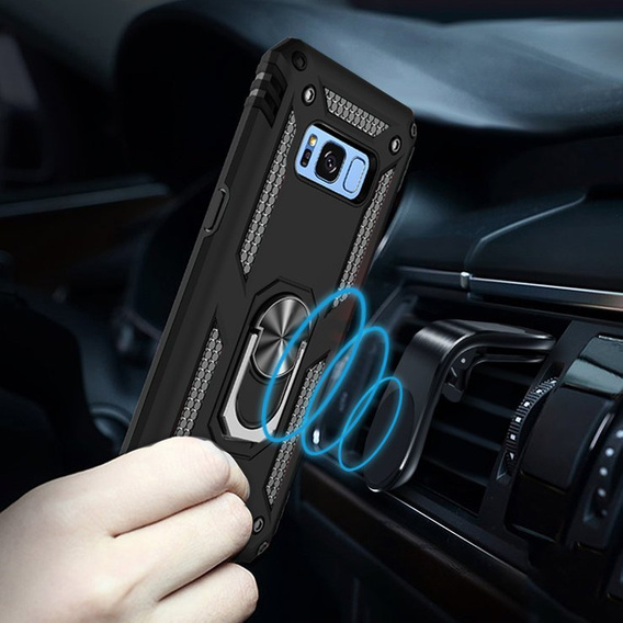 Armor Case for Samsung Galaxy S8, Nox Case Ring, black
